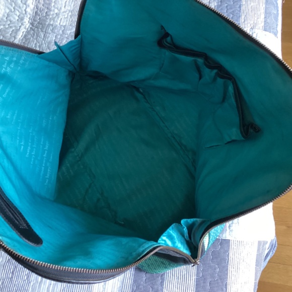 DESIGUAL COLORFUL VEGAN LEATHER LARGE ZIPPERED TOTE BAG/LAPTOP & WORK BAG - Picture 8 of 9